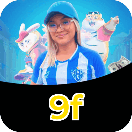 Plataforma 9f mostrando interface moderna, jogos certificados e recursos de segurança licenciados